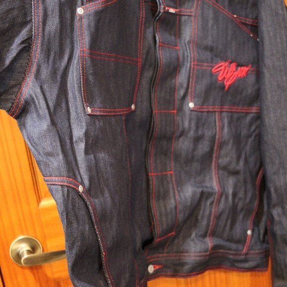 Esco Denim Jean Jacket Y2K 90s Hip Hop Streetwear Jacket 3XL - Picture 4 of 15